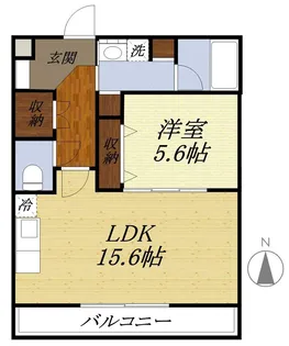 リバーサイド御所森【3階】の間取り