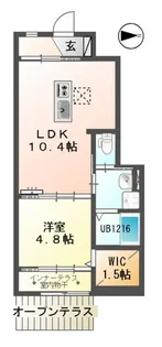 グランパレス浜松半田【1階】の間取り