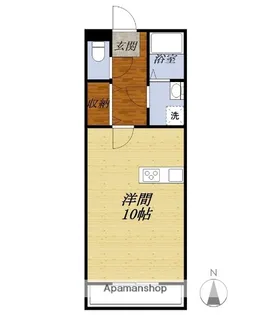 ライフイン・レスト【203号室】の間取り