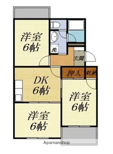 ノンパレイユ笠井【1階】の間取り