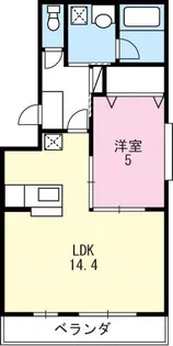 ベストN新貝【102号室】の間取り