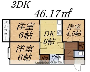 ベルハイツ【205号室】の間取り