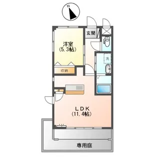 TEA&CANE【1階】の間取り