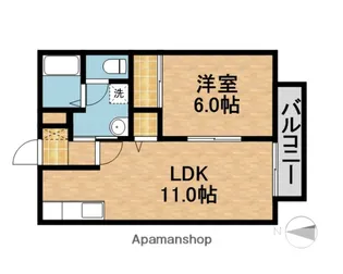エスポワール久米A【2階】の間取り