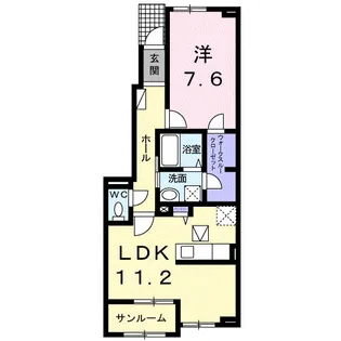 サンタモニカⅢ【1階】の間取り