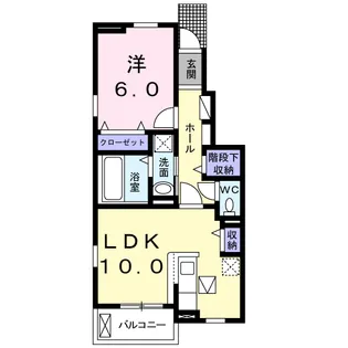 プラシードⅡ【1階】の間取り