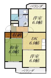 静岡県浜松市浜名区高畑【マンション】の間取り