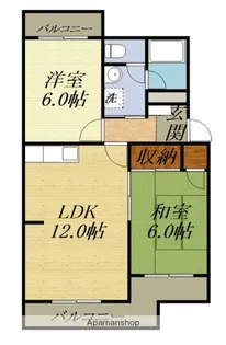 静岡県浜松市浜名区本沢合【マンション】の間取り