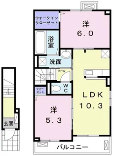 パイン スマイル【2階】の間取り