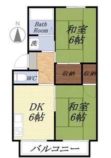 アムール・シャレー【101号室】の間取り