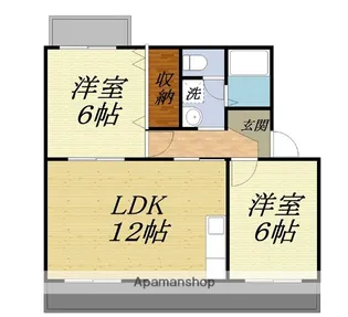 エステート半田山【2階】の間取り