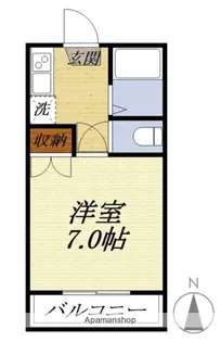 コーポ千寿【102号室】の間取り