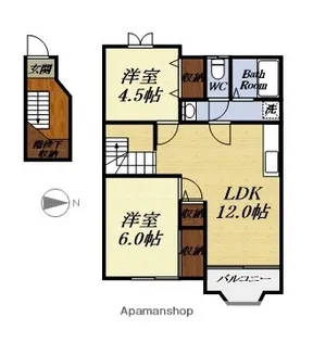 シャルマン【2階】の間取り