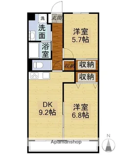 グランシャリオ【1階】の間取り