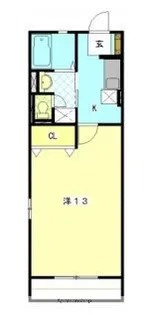 ラ・パレット【1階】の間取り