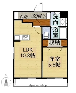シャウレー小松【404号室】の間取り