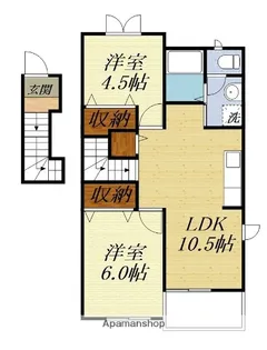 パルテール【2階】の間取り