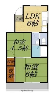 静岡県浜松市中央区天王町【アパート】の間取り