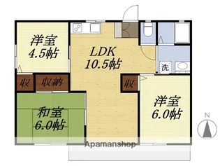 邸永田【2階】の間取り