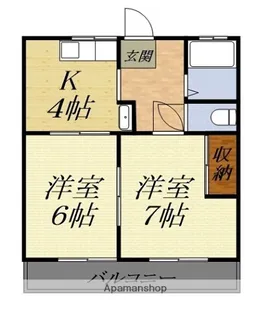 浜北パークマンションA【303号室】の間取り