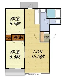 ピュアライフみをつくし【302号室】の間取り