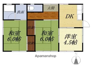 静岡県袋井市下山梨【一戸建】の間取り