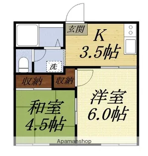 フォーブルわかば【1階】の間取り