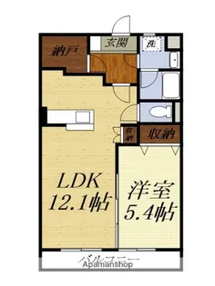 グランシャトーⅡ(西中瀬)【1階】の間取り