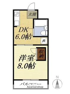 サンフラワーI【2階】の間取り