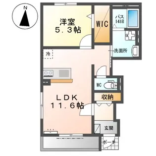 スターコートメゾン【1階】の間取り