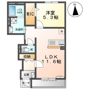 スターコートメゾン【1階】の間取り