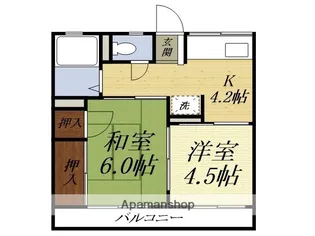 パミールC【1階】の間取り