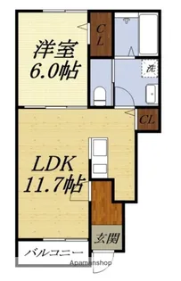 AFC RESIDENCE 見付B【1階】の間取り