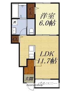 AFC RESIDENCE 見付B【1階】の間取り