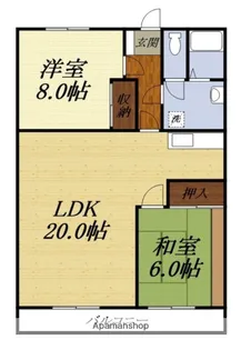 アムラートハウスB【3階】の間取り