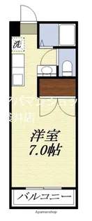 西浦コーポ【102号室】の間取り