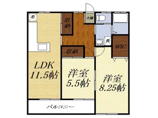 国府台ヒルズ【101号室】の間取り