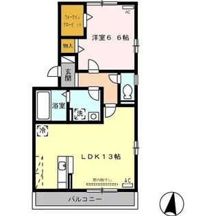 サニーコート B棟【2階】の間取り