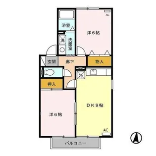 アヴァンセ A【2階】の間取り