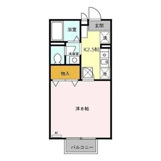 ヴィラ梅小路 B【2階】の間取り