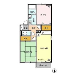 トミシェルガーデン B【2階】の間取り