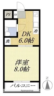 ハッピーライフ【106号室】の間取り