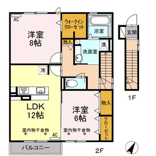 NEST WARME【2階】の間取り