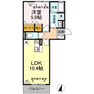 セイジュール・NAーSA【3階】の間取り