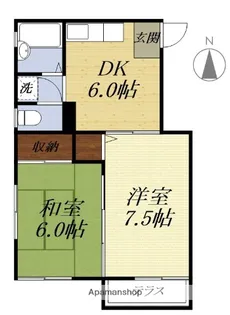 ヴェルドミールI【1階】の間取り
