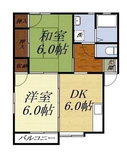 メイプル岩井【101号室】の間取り