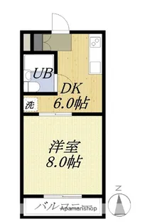 リバーハイツ今之浦II【3階】の間取り