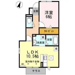 ポポラーレ【1階】の間取り