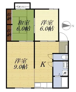 フレールニッセイ【1階】の間取り