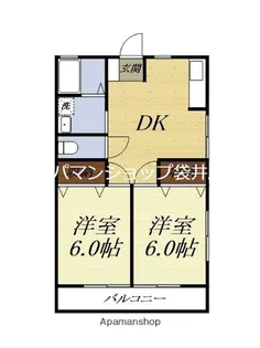 スプリングハウス【101号室】の間取り